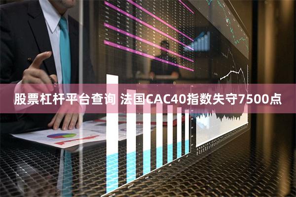 股票杠杆平台查询 法国CAC40指数失守7500点