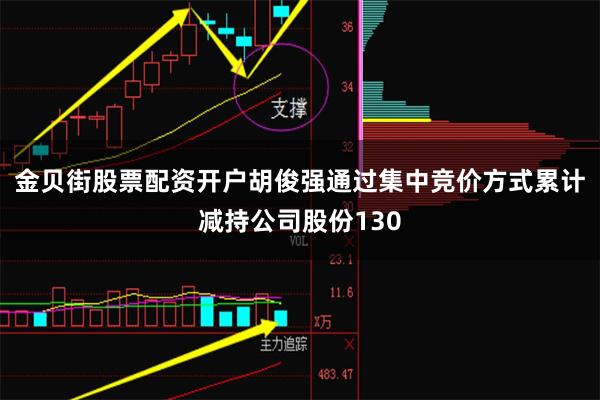 金贝街股票配资开户胡俊强通过集中竞价方式累计减持公司股份130
